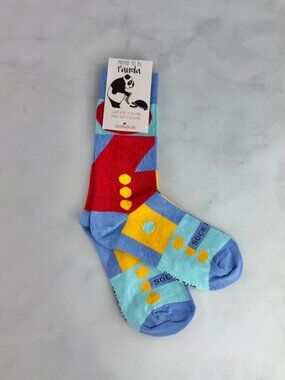 Sock Panda Fun Abstract Geometric Pattern Tween Socks